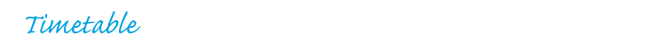 Timetable